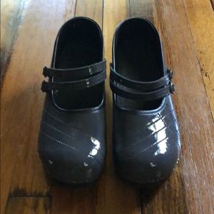 Sanita patent leather Mary Jane Clogs